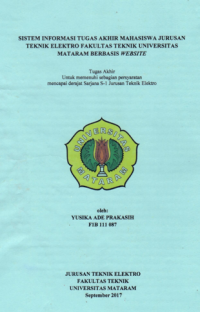 SISTEM INFORMASI TUGAS AKHIR MAHASISWA JURUSAN TEKNIK ELEKTRO FAKULTAS TEKNIK UNIVERSITAS MATARAM  BERBASIS WEBSITE